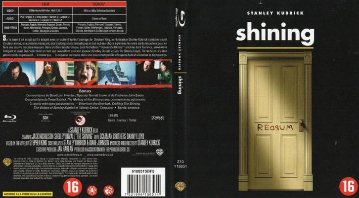 shining (the shining) (blu-ray) nieuw, Cd's en Dvd's, Blu-ray, Zo goed als nieuw, Horror, Ophalen of Verzenden