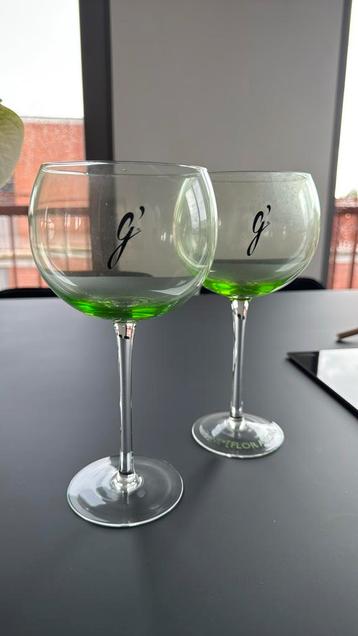 Lot de 2 verres à cocktail G'Vine Gin, Enlèvement ou Envoi, Neuf, Autres types