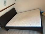 Ikea bed 160x200, Ophalen, Gebruikt, Zwart, Tweepersoons