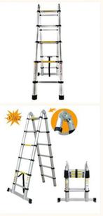 Échelle multifonctionnelle 4,70 m, échelles télescopiques 5,, Enlèvement ou Envoi