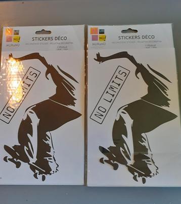 Deux paquet stickers deco noir roller  beschikbaar voor biedingen