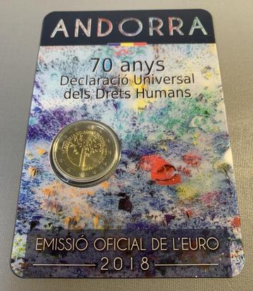 2 euro Andorra 2018  70 Anys Declaracio... beschikbaar voor biedingen