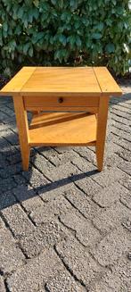 Blank Antiek / massief eiken tafel /bijzet / nachtkast, Ophalen of Verzenden
