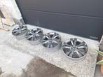 JANTES MERCEDES 18" ORIGINALES – 4 PIÈCES (1 FISSURÉE), Auto-onderdelen, Banden en Velgen, Ophalen, 18 inch, Gebruikt, Velg(en)