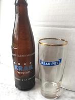Oud bierflesje Krak en glas, Overige merken, Flesje(s), Ophalen