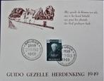 FDC OP KAART- SCHRIJVERS- DICHTERS- GUIDO GEZELLE, Postzegels en Munten, Ophalen of Verzenden, Gestempeld, Overige thema's