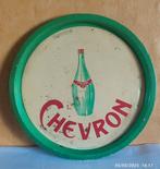CHEVRON dienblad van plaatstaal., Verzamelen, Merken en Reclamevoorwerpen, Ophalen of Verzenden, Gebruikt, Reclamebord
