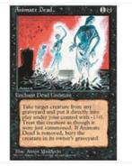 Animate Dead - 4TH - MTG - tussen pl en poor, Hobby en Vrije tijd, Verzamelkaartspellen | Magic the Gathering, Ophalen of Verzenden
