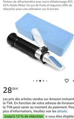 Testeur de réfractomètre avec sucre d'étalonnage, Enlèvement ou Envoi, Neuf