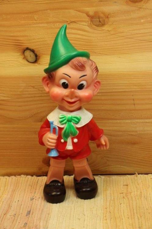 Vintage Pieper pieppop Pinokkio, Verzamelen, Disney, Gebruikt, Peter Pan of Pinokkio, Ophalen of Verzenden