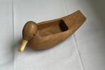 Houten eend met inlegbakje, functionele decoratie, Antiek en Kunst, Ophalen of Verzenden
