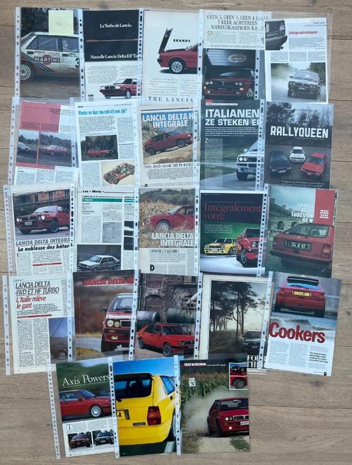 LANCIA DELTA INTEGRALE - ARTIKELS, Boeken, Auto's | Folders en Tijdschriften, Ophalen of Verzenden