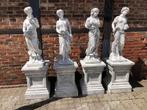 De vier jaar getijden op sokkel, 4 jaargetijden!, Tuin en Terras, Tuinbeelden, Ophalen of Verzenden, Steen