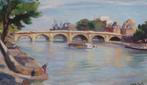Charles Ernest Smets (1909-1987): Seine te Parijs (74 x 54cm, Ophalen of Verzenden