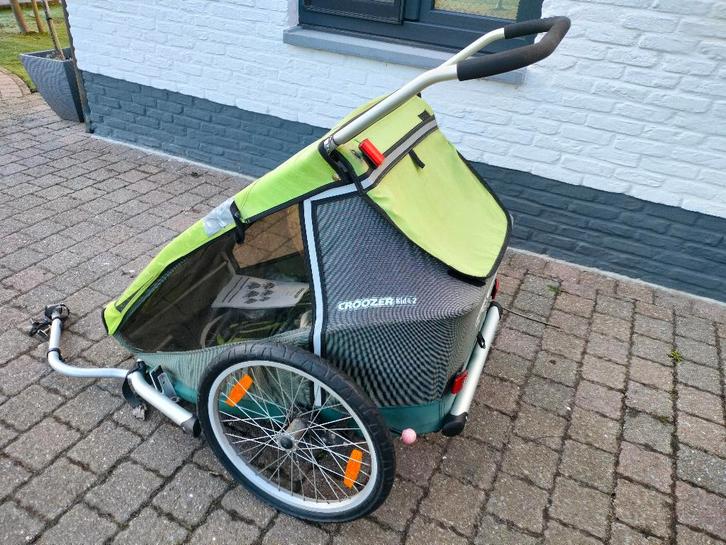 Fietskar Croozer kid for 2 met peuterzitje, Kinderen en Baby's, Speelgoed | Buiten | Voertuigen en Loopfietsen, Gebruikt, Overige typen