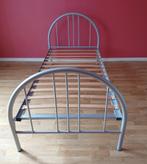 Lit et sommier, Ophalen, 85 tot 100 cm, Gebruikt, Lattenbodem