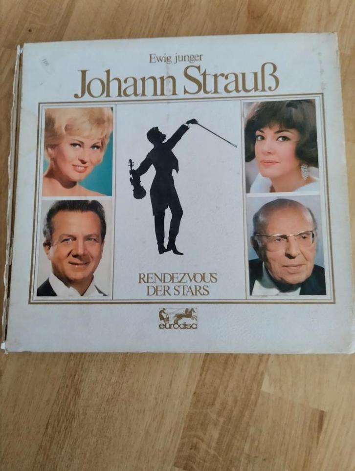Vinyl box 3x  Johann Strauss, Cd's en Dvd's, Vinyl | Klassiek, Gebruikt, Opera of Operette, Ophalen of Verzenden