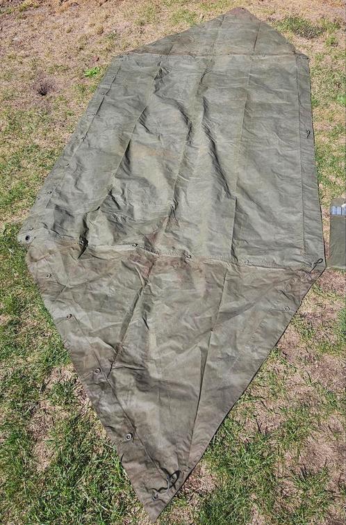 Tentzeil poncho met accessoires ABL, Verzamelen, Militaria | Algemeen, Landmacht, Overige typen, Ophalen of Verzenden