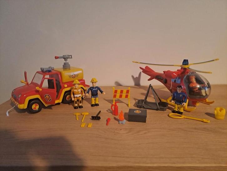 Set brandweerman Sam, Kinderen en Baby's, Speelgoed | Actiefiguren, Gebruikt, Ophalen