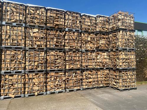 BRANDHOUT “kurkdroog” +GRATIS zak aanmaakhout per krat 1,2m3, Tuin en Terras, Brandhout, Blokken, Eikenhout, Ophalen of Verzenden