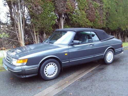 SAAB 900 Turbo 16 Cabriolet, Auto's, Saab, Particulier, Saab 900, Benzine, Cabriolet, 2 deurs, Handgeschakeld, Zilver of Grijs