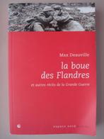 12. Max Deauville La boue des Flandres récits Grande Guerre, Boeken, Gelezen, Verzenden, Max Deauville, Voor 1940