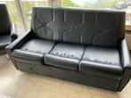 Zetel bed en 2 éénzit, Huis en Inrichting, Ophalen, Gebruikt, Rechte bank, Kunststof