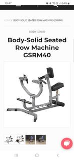 Body solid seated row, Sport en Fitness, Fitnessmaterialen, Ophalen of Verzenden, Zo goed als nieuw