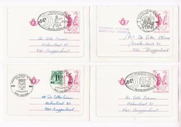 29 feuilles postales Belgica 1982 avec oblitération spéciale