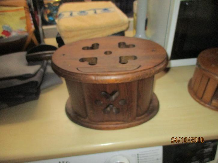 antiek hollandse voetenwarmer in massief eik, Antiek en Kunst, Antiek | Woonaccessoires, Ophalen of Verzenden