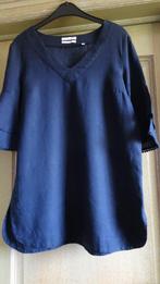 BLOUSE/TUNIEK "CHRISTIAN BERG"100%LINNEN, Blauw, Maat 42/44 (L), Zo goed als nieuw, Christian berg