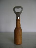 vintage flesopener massief hout in de vorm van een fles, Antiek en Kunst, Curiosa en Brocante, Ophalen of Verzenden