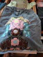 Jeans rok met tekening, Vêtements | Femmes, Jupes, Taille 42/44 (L), Enlèvement ou Envoi, Bleu, Longueur genou
