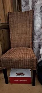 6 chaises en osier, Maison & Meubles, Chaises, Osier ou Rotin, Osier, Brun, Enlèvement