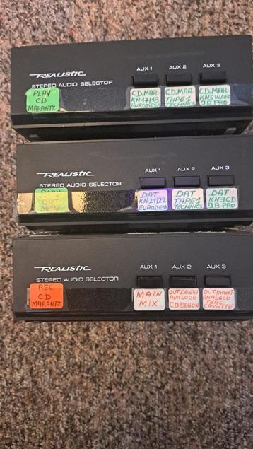 Realistic Stereo audio selector 3x  beschikbaar voor biedingen