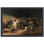 De Derde mei 1808 - Francisco Goya canvas + baklijst 70x50cm, Huis en Inrichting, Woonaccessoires | Wanddecoraties, Nieuw, Verzenden