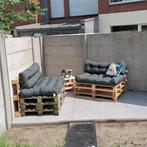 GRATIS palletlounge, Tuin en Terras, Ophalen, Gebruikt, Bijzettafel