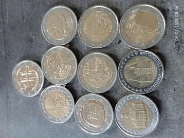 2 euro herdenkingsmunten allerlei landen  beschikbaar voor biedingen
