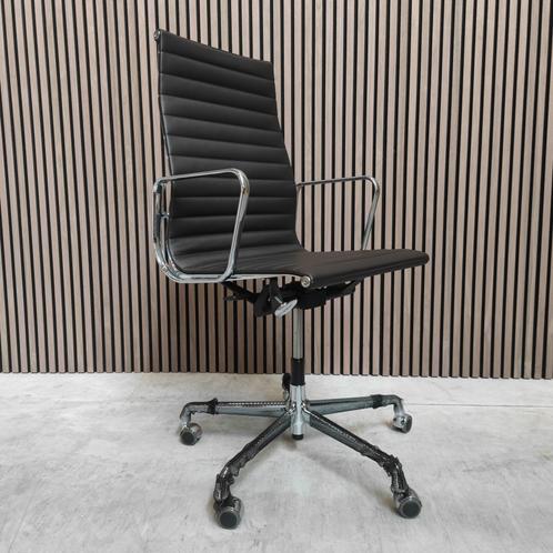 Vitra Eames EA 119 Bureaustoel in Chocolate Premium Leder, Antiek en Kunst, Antiek | Meubels | Stoelen en Sofa's, Ophalen of Verzenden
