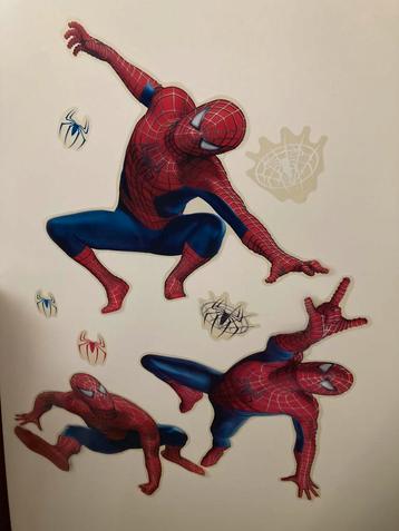 Herbruikbare stickers Spiderman voor kast - kleeft nog goed