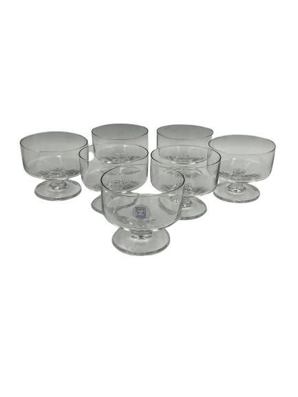 7 verres à dessert/coupe en cristal (Schott Zwiesel), Antiquités & Art, Antiquités | Verre & Cristal, Enlèvement ou Envoi