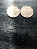 suède 2 x 25 ore billon 400 0/00 zilver 1959-1953, Verzenden, Overige landen, Losse munt, Zilver