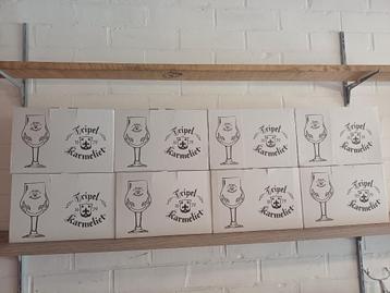 +200 Glazen Karmeliet Omer Chouffe Duvel Leffe, Ophalen, Zo goed als nieuw, Bierglas