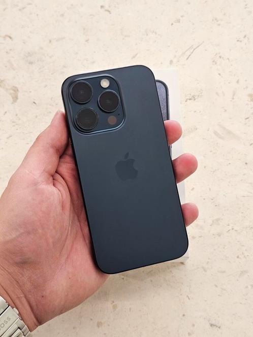 IPHONE 15 PRO 5G 512GB BLUE TITANIUM, Telecommunicatie, Mobiele telefoons | Hoesjes en Screenprotectors | Apple iPhone, Zo goed als nieuw