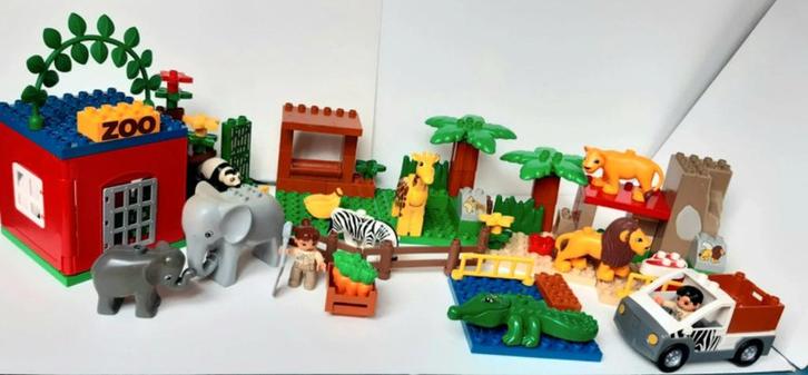 Lego Duplo 4968 Grand Zoo compleet + voertuig, Kinderen en Baby's, Speelgoed | Duplo en Lego, Zo goed als nieuw, Duplo, Complete set
