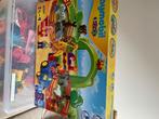 Speelblokken playmobile en duplo en plastieke bak ook, Ophalen, Gebruikt, Complete set