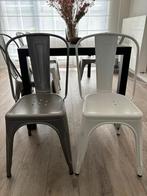 Chaises Tolix grises et blanches, Huis en Inrichting, Stoelen, Ophalen, Zo goed als nieuw