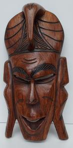masque en palissandre signé Dakar 31-08-07, Antiquités & Art, Art | Sculptures & Bois, Enlèvement ou Envoi