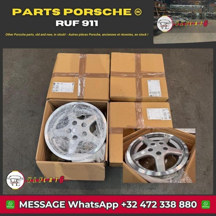 Kit 4 jantes RUF – Porsche 911  Dimensions : 9J + 8J x 17", Autos : Pièces & Accessoires, Autres pièces automobiles, Pièces Oldtimer ou Ancêtre