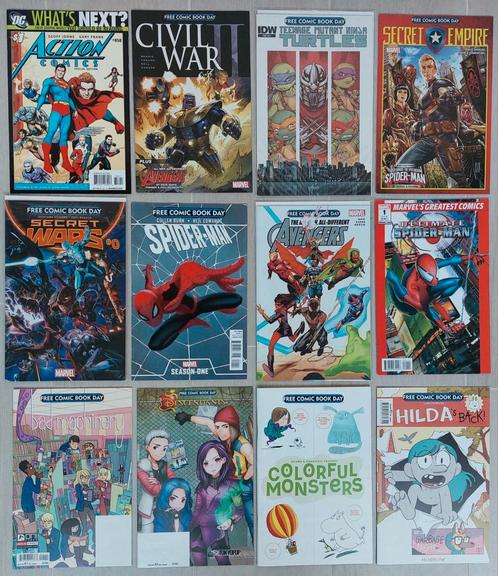 Set 12 Marvel DC Secret Wars Spider Man Avengers Civil FCBD, Livres, BD | Comics, Neuf, Plusieurs comics, Amérique, Enlèvement ou Envoi